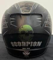 Scorpion EXO-410 XL Full Face Helmet, Skull Graphics, SNELL 2010, DOT Certified, Black/Green - 5