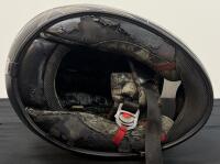 Scorpion EXO-410 XL Full Face Helmet, Skull Graphics, SNELL 2010, DOT Certified, Black/Green - 6