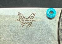Benchmade 535-3 Bugout CPM-S90V Carbon Fiber 3.24" Blade AXIS Lock Blue Hardware Original Box - 2