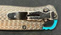 Benchmade 535-3 Bugout CPM-S90V Carbon Fiber 3.24" Blade AXIS Lock Blue Hardware Original Box - 5