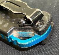 Benchmade 535-3 Bugout CPM-S90V Carbon Fiber 3.24" Blade AXIS Lock Blue Hardware Original Box - 7