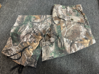 Realtree & Tactical Camo Clothing- Reversible Vest, Pants (32-34, L/R), ACU Shirt M, New Desert Gear - 4