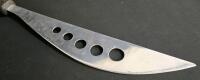 Large Knife/Cleaver 21" Stainless Steel Blade, Hardwood Handle, Holes for Easy Slicing - 2