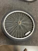 26" Mountain Bike Wheels Set, Kenda Tires, 36-Spoke, Rim Brake, Rear 7-Speed Freewheel - 2