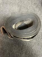 Set of 5 Heavy-Duty 4" x 27' Winch Straps with Flat Hooks &ndash; Polyester Webbing, Rusted Hooks - 2