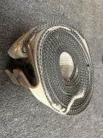 Set of 5 Heavy-Duty 4" x 27' Winch Straps with Flat Hooks &ndash; Polyester Webbing, Rusted Hooks - 4