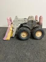 Tonka Pink & Yellow Heavy-Duty Front Loader Toy, Large Size, Rubber Tires, Metal Arms - 2