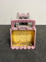 Tonka Pink & Yellow Heavy-Duty Front Loader Toy, Large Size, Rubber Tires, Metal Arms - 3