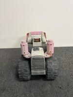 Tonka Pink & Yellow Heavy-Duty Front Loader Toy, Large Size, Rubber Tires, Metal Arms - 5