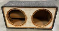 Kicker Dual Ported Subwoofer Box & Custom Dual Subwoofer Enclosure, Carpeted MDF - 3
