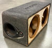 Kicker Dual Ported Subwoofer Box & Custom Dual Subwoofer Enclosure, Carpeted MDF - 5
