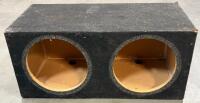 Kicker Dual Ported Subwoofer Box & Custom Dual Subwoofer Enclosure, Carpeted MDF - 7