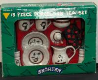 Holiday Collectibles Lot: 1996 Barbie, Snowden Tea Set, Plush Decor, Ornaments, Candlesticks - 6