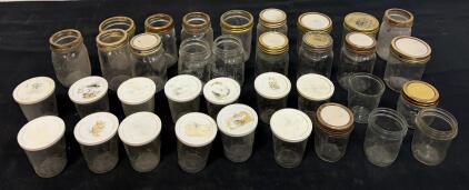 Vintage Kerr and Ball Glass Canning Jars &ndash; Assorted Sizes and Styles