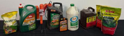 Lot &ndash; Ortho Weed B Gon, Spectracide Weed Stop, Hi-Yield 2,4-D, Fertilizer & Amendments (Partial And Full Bottles)