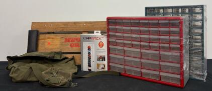 Mechanic's Creeper, CapRack 36, Parts Organizers, Military-Style Canvas Bag