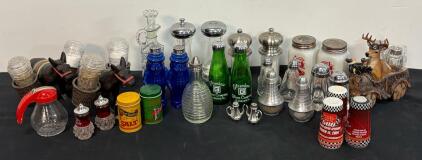Vintage Salt & Pepper Shaker Collection: Novelty, Figural, Tin, Glass, Promo & More