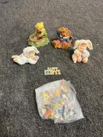 44-Piece Seasonal Holiday Decor Lot: Halloween, Thanksgiving, Christmas Figurines & Village Houses - 16