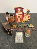 44-Piece Seasonal Holiday Decor Lot: Halloween, Thanksgiving, Christmas Figurines & Village Houses - 17