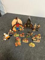 44-Piece Seasonal Holiday Decor Lot: Halloween, Thanksgiving, Christmas Figurines & Village Houses - 18
