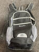 SeekTop Backpack, Patterned Cosmetic Bags, Clear Tote, Silverplated Goblets & Basket Lot - 2