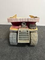 Tonka Large Plastic Toy Dump Truck with Flame Decals and Movable Bed - 3