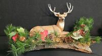 Deer On A Log, Pair of Blue & White Transferware Soup Bowls, Various Home Decor - 2
