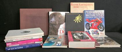 Assorted Book Lot: Art, Reference, DIY, Cooking, History, Motorcycles, Antiques, Dogs,