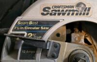 (2) Craftsman Electric Circular Saws, 7.5" and 7.25" *Both Work - 5