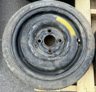 Goodyear Temporary Compact Spare Tire, 5-Lug, Approx. 16 Inch Rim, 60 PSI Max, T135/90D16 Type