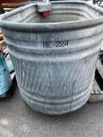 150 Gallon Galvanized Steel Livestock Water Trough with Float Valve, 60"x24"x24", RE 2241 - 3