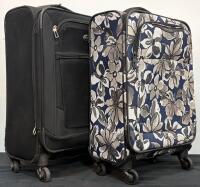 American Tourister Black Spinner & Skyline Floral Carry-On 4-Wheel Luggage Set