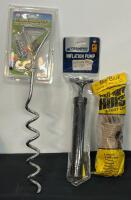 Workshop Bundle: Black & Decker 18V Drill, Wet/Dry Vac, Clamp Lights, Stake, Pump, Hoist Rope - 5