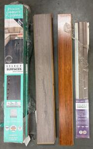 Select Surfaces Elite 14mm Laminate Flooring, Espresso/Silver Oak, 12.5 sq ft/box, AC4, Germany, Molding Kit