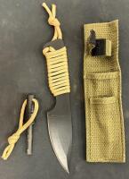 Fox Tactical Jumbo Deployment Bag Survival Kit, 2 Knives, Fire Starter, Mayday Water, Camo Mittens - 4