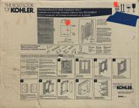 Kohler K-CB-CLR1620FS Recessed Medicine Cabinet, 20"x16", Aluminum, Mirrored Door With Framed Wall Art - 2