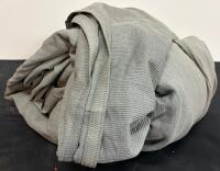 (2) Gray HDPE Shade Cloths, Approx 20 ft x 20 ft each, 70% UV Block, Sewn Edge, No Grommets - 2