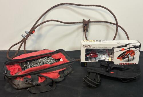 Viefly Nexus V789 3CH RC Helicopter, Blackhawk Holster, Utility Chain, Steel Cable Sling Set