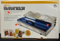Weston PRO-2300 Stainless Steel Vacuum Sealer, 15" Seal Bar, 935W, Accessories Included - 3