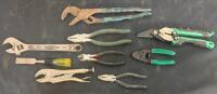 Large Mixed Lot Hand Tools, Socket Set, Pliers, 12/3 SJOOW Cable, Bosch Bits, Steering Puller - 3