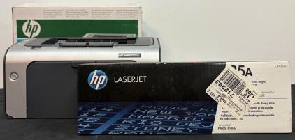 HP LaserJet P1006 Monochrome Laser Printer with 35A Toner, 17 ppm, USB, Original Packaging