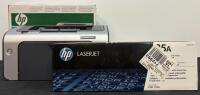 HP LaserJet P1006 Monochrome Laser Printer with 35A Toner, 17 ppm, USB, Original Packaging