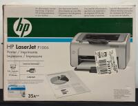 HP LaserJet P1006 Monochrome Laser Printer with 35A Toner, 17 ppm, USB, Original Packaging - 3