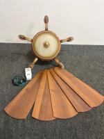 Hampton Bay 52" Ceiling Fan, 5 Blades, Bronze Antique Finish, Remote, Light Kit, Needs Repair - 2
