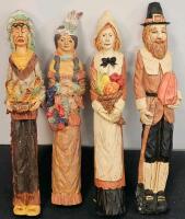 Large Lot Halloween & Autumn Decor - Skulls, Pumpkin Bowls, Candle Kits, Figurines, Crafts - 3