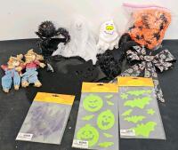 Large Lot Halloween & Autumn Decor - Skulls, Pumpkin Bowls, Candle Kits, Figurines, Crafts - 9