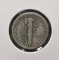 1943 & 1944 Mercury Dime Pair, 90% Silver, Circulated, Philadelphia Mint, U.S. Coins - 5