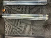 8ft Stainless Steel Work Table Components, Galvanized Steel Legs - 3