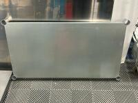 8ft Stainless Steel Work Table Components, Galvanized Steel Legs - 5