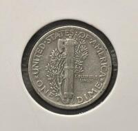 1940-S & 1941-S Mercury Dime Pair, 90% Silver, San Francisco Mint, Circulated, US Coins - 3